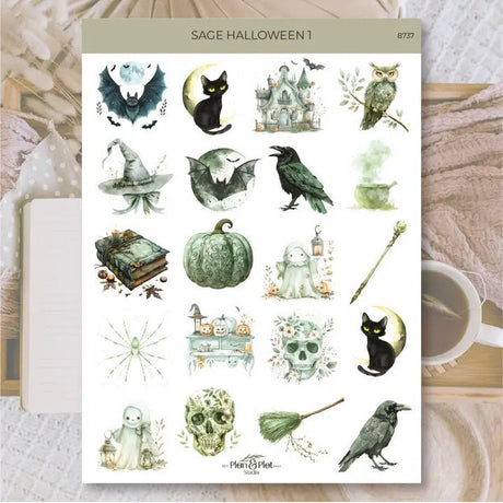 Stickers Plan & Plot Studio Vinyl - Sage Halloween 1 - 1 - Plan & Plot Studio - Tidformera