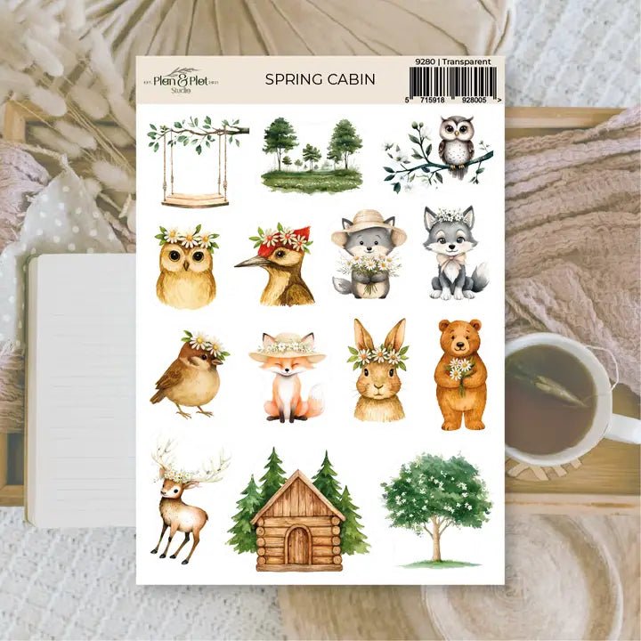 Stickers Plan & Plot Studio Vinyl - Spring Cabin - 1 - Plan & Plot Studio - Tidformera