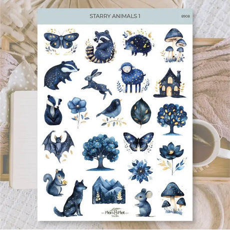 Stickers Plan & Plot Studio Vinyl - Starry Animals 1 - 1 - Plan & Plot Studio - Tidformera