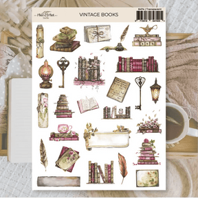 Stickers Plan & Plot Studio Vinyl - Vintage Books - 1 - Plan & Plot Studio - Tidformera