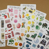 Stickers - Retro Rainbow Collection - Radiant Red - 2 - The Well-Appointed Desk - Tidformera