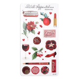 Stickers - Retro Rainbow Collection - Radiant Red - 1 - The Well-Appointed Desk - Tidformera