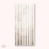 Stickers Thin Lace Strip - Brown - 1 - Hello Petite Paper - Tidformera