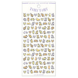 Stickers Tiny Tiny - Kitsune från Mind Wave. Ark med små klistermärken med rävar.  - Tidformera