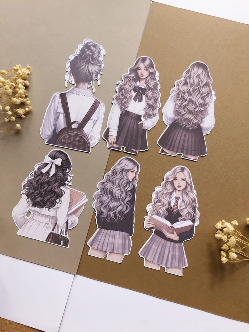 Stickers - T's Stationery - Light Academia - 5 - T's Stationery - Tidformera