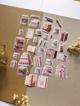 Stickers - T's Stationery - Old aesthetic books - 3 - T's Stationery - Tidformera