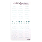 Stickers - Typewriter Days Weekly - Blue - 1 - The Well-Appointed Desk - Tidformera