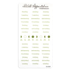 Stickers - Typewriter Days Weekly - Green - 1 - The Well-Appointed Desk - Tidformera