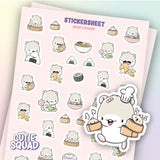 Stickersheet CutieSquad - Asian Foodies - 1 - CutieSquad - Tidformera