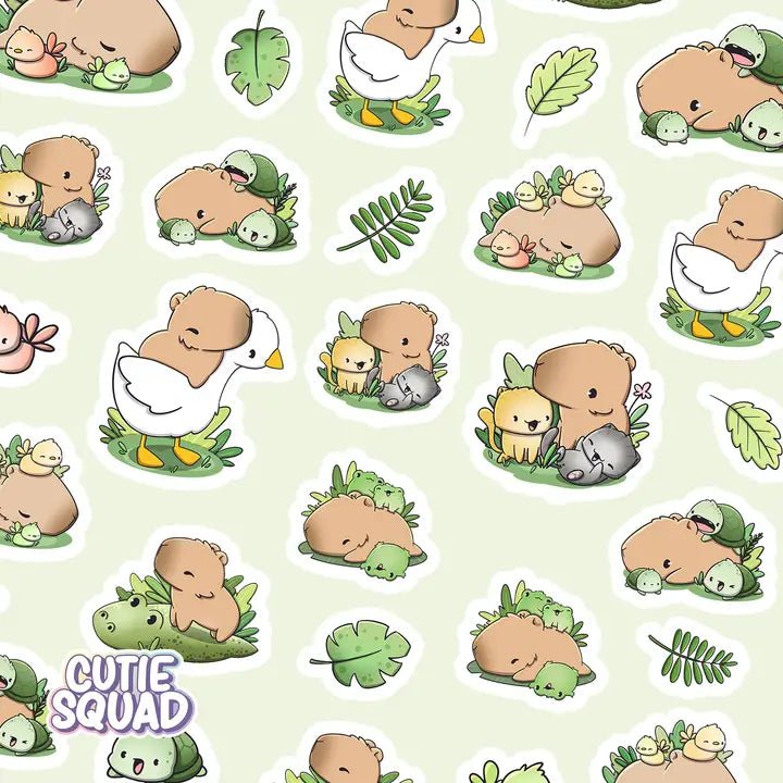 Stickersheet CutieSquad - Capy & Friends - 2 - CutieSquad - Tidformera