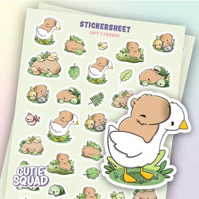 Stickersheet CutieSquad - Capy & Friends - 1 - CutieSquad - Tidformera