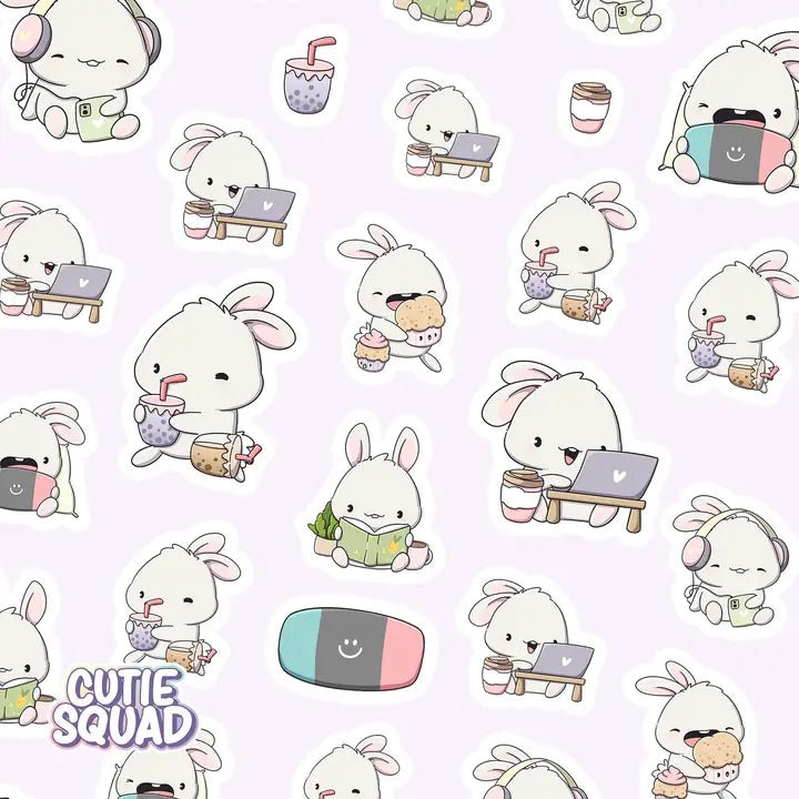 Stickersheet CutieSquad - Cozy Bunnies - 2 - CutieSquad - Tidformera