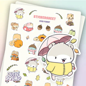 Stickersheet CutieSquad - Cozy Forest - 1 - CutieSquad - Tidformera