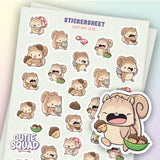 Stickersheet CutieSquad - Cozy Nut Club - 1 - CutieSquad - Tidformera