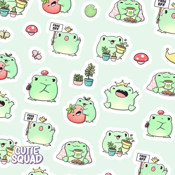Stickersheet CutieSquad - Cute Froggies - 2 - CutieSquad - Tidformera