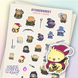 Stickersheet CutieSquad - Dungeons & Dragons - 1 - CutieSquad - Tidformera