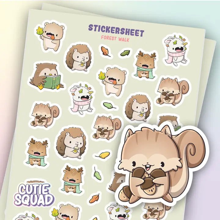 Stickersheet CutieSquad - Forest Walk - 1 - CutieSquad - Tidformera