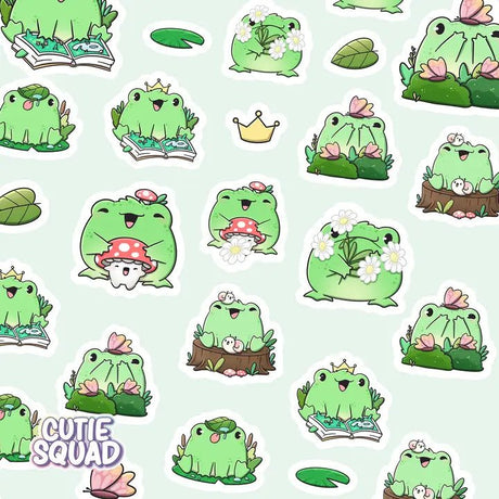 Stickersheet CutieSquad - Garden Frogs - 2 - CutieSquad - Tidformera