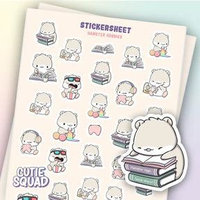 Stickersheet CutieSquad - Hamster Hobbies - 1 - CutieSquad - Tidformera