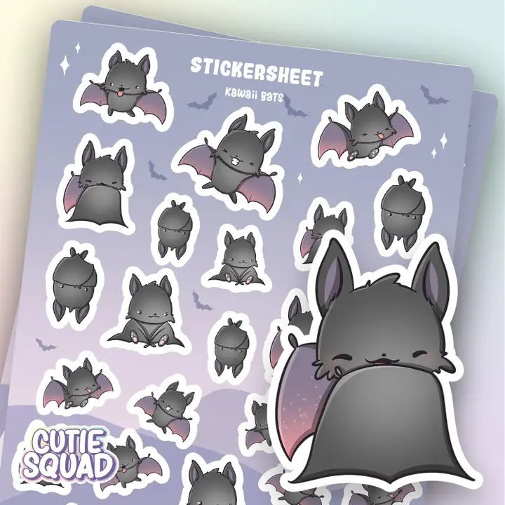 Stickersheet CutieSquad - Kawaii Bats - 1 - CutieSquad - Tidformera