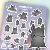 Stickersheet CutieSquad - Kawaii Bats - 1 - CutieSquad - Tidformera