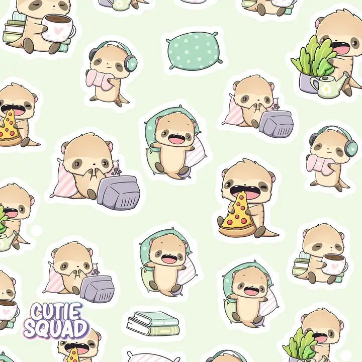 Stickersheet CutieSquad - Meerkats Chilling - 2 - CutieSquad - Tidformera