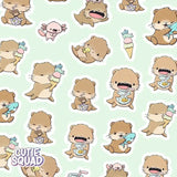 Stickersheet CutieSquad - Otterly Adorable - 2 - CutieSquad - Tidformera