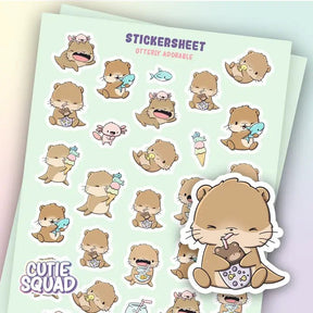 Stickersheet CutieSquad - Otterly Adorable - 1 - CutieSquad - Tidformera