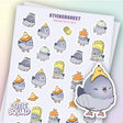 Stickersheet CutieSquad - Pigeon with Hats - 1 - CutieSquad - Tidformera