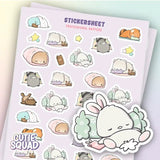 Stickersheet CutieSquad - Professional Nappers - 1 - CutieSquad - Tidformera