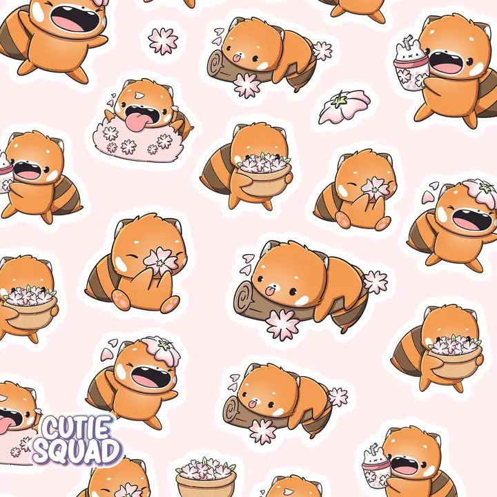 Stickersheet CutieSquad - Sakura Red Pandas - 2 - CutieSquad - Tidformera