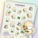 Stickersheet CutieSquad - Shiba Vs. Plants - 1 - CutieSquad - Tidformera