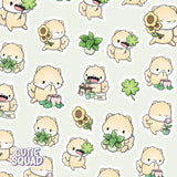 Stickersheet CutieSquad - Shiba Vs. Plants - 2 - CutieSquad - Tidformera