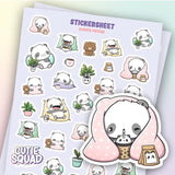 Stickersheet CutieSquad - Sleepy Pandas - 1 - CutieSquad - Tidformera