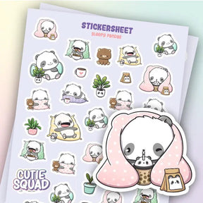 Stickersheet CutieSquad - Sleepy Pandas - 1 - CutieSquad - Tidformera