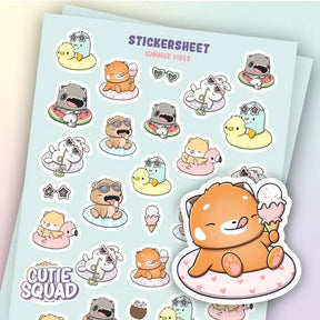 Stickersheet CutieSquad - Summer vibes - 1 - CutieSquad - Tidformera