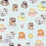 Stickersheet CutieSquad - Summer vibes - 2 - CutieSquad - Tidformera