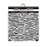 Thick Stencil 12 x 12 cm - Silent Sea - Wood Pattern från Stamperia - Tidformera