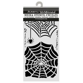 Thick Stencil 12 x 25 cm - Halloween - Spider - 1 - Stamperia - Tidformera