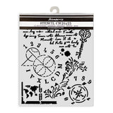Thick Stencil 20 x 25 cm - Alterego - Key Numbers - 2 - Stamperia - Tidformera