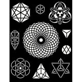 Thick Stencil 20 x 25 cm - Cosmos - Infinity Symbols - 1 - Stamperia - Tidformera