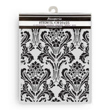 Thick Stencil 20 x 25 cm - Quiet Days - Baroque Tapestry - 1 - Stamperia - Tidformera