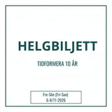 Pysselbiljett för hela helgen. 6-8 november för att fira Tidformera 10 år.