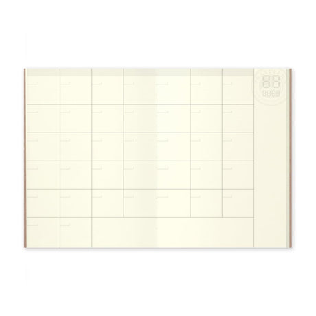 TN Passport Refill 006. Free Diary (Monthly) - 3 - Traveler's Company - Tidformera