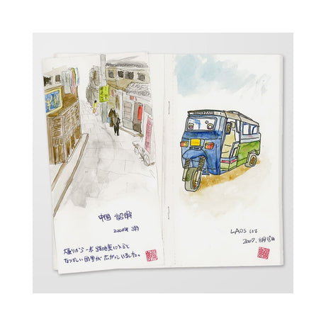 TN Regular Refill 012. Sketch Paper - 2 - Traveler's Company - Tidformera