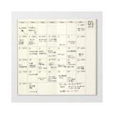 TN Regular Refill 017. Free Diary Monthly - 2 - Traveler's Company - Tidformera