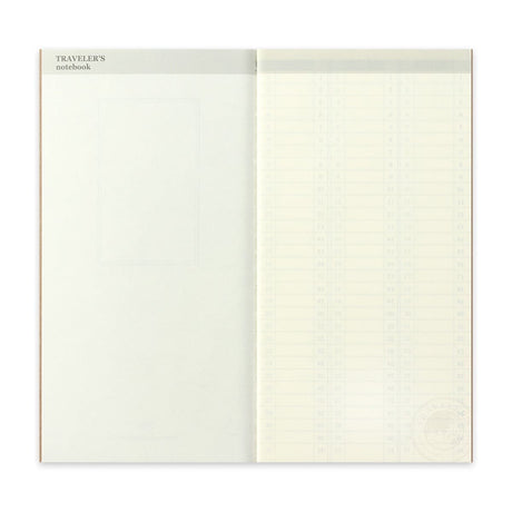 TN Regular Refill 018. Free Diary Weekly Vertical - 4 - Traveler's Company - Tidformera