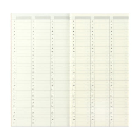 TN Regular Refill 018. Free Diary Weekly Vertical - 6 - Traveler's Company - Tidformera