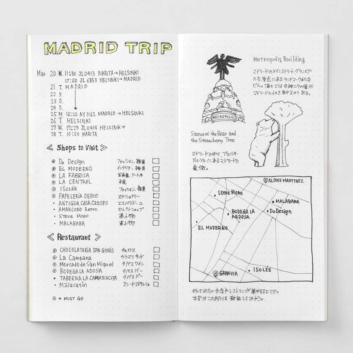 TN Regular Refill 026. Dot Grid - 3 - Traveler's Company - Tidformera