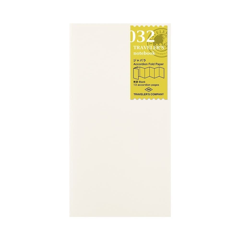 TN Regular Refill 032. Accordion Fold Paper - 1 - Traveler's Company - Tidformera
